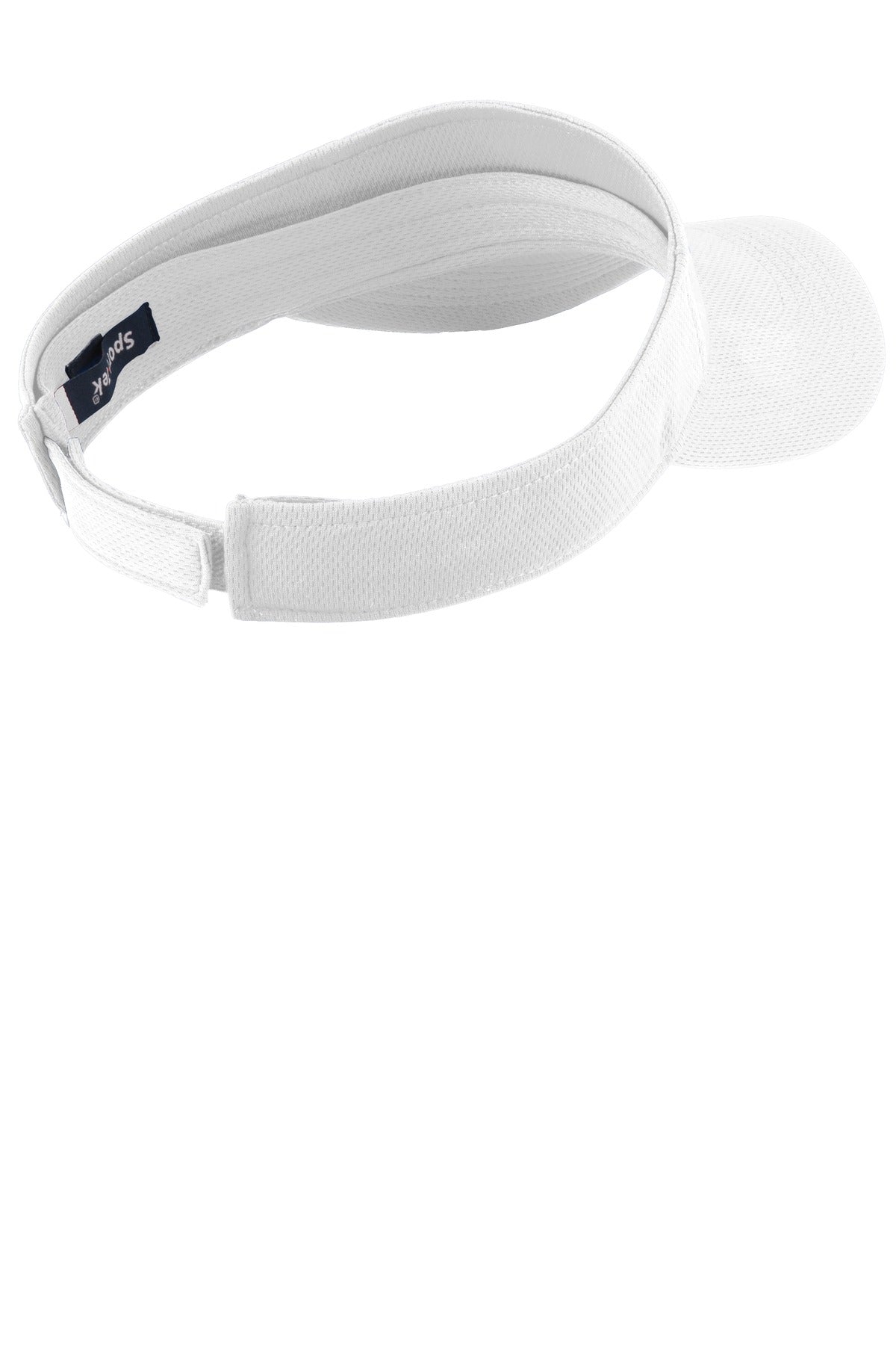 Sport-Tek PosiCharge RacerMesh Visor - White - flat back