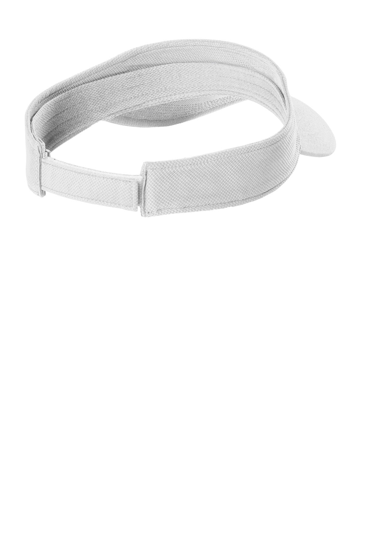 Sport-Tek Action Visor - White - flat back