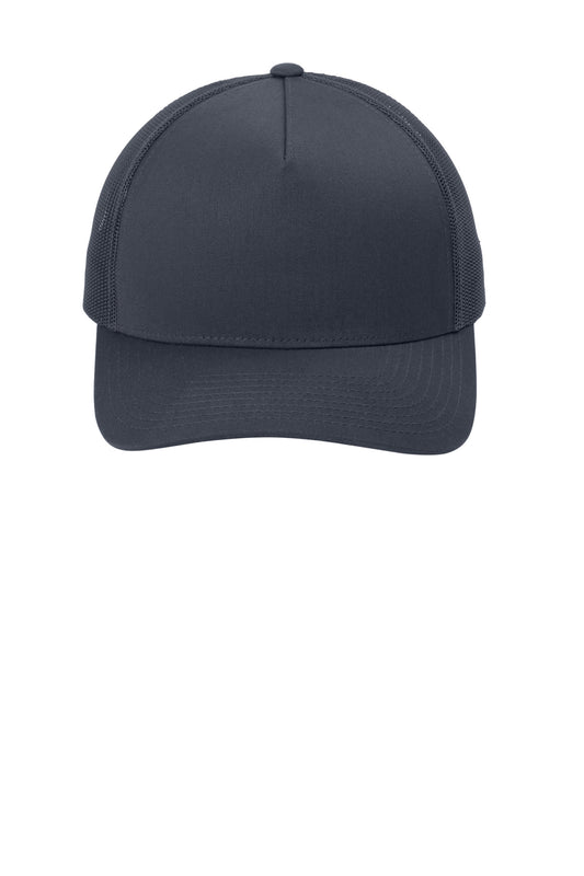 Sport-Tek YP Classics Retro Trucker 5-Panel Cap - Iron Grey/ Iron Grey - flat front