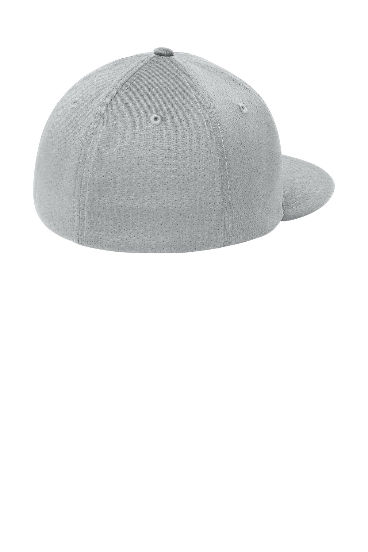 Sport-Tek Impact Mesh Stretch-Tek Cap - Silver - flat back
