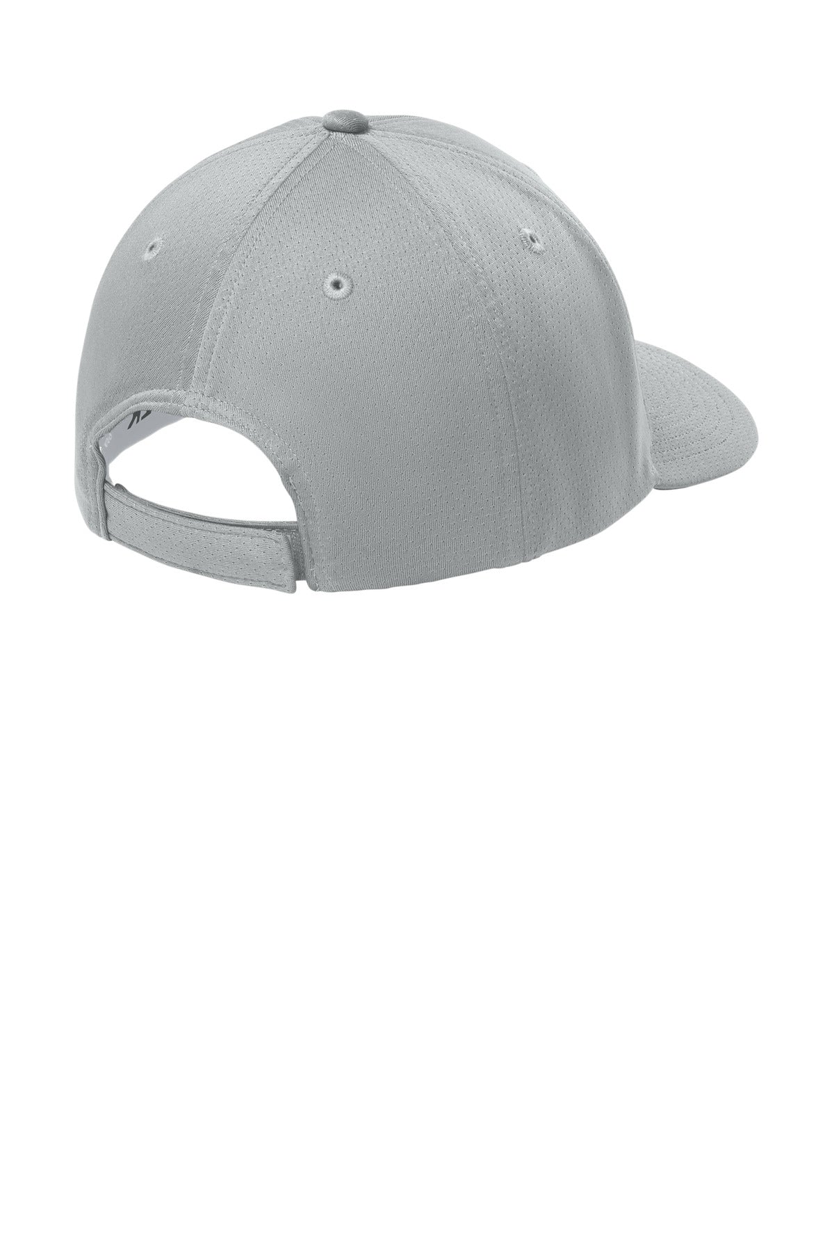 Sport-Tek Impact Mesh Stretch-Tek Adjustable Cap - Silver - flat back