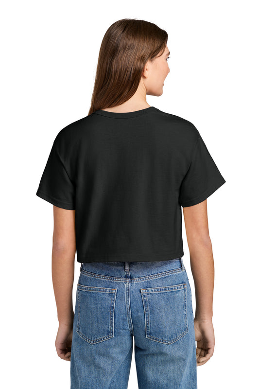 Champion Women's Cropped Heritage Tee - Black - back
