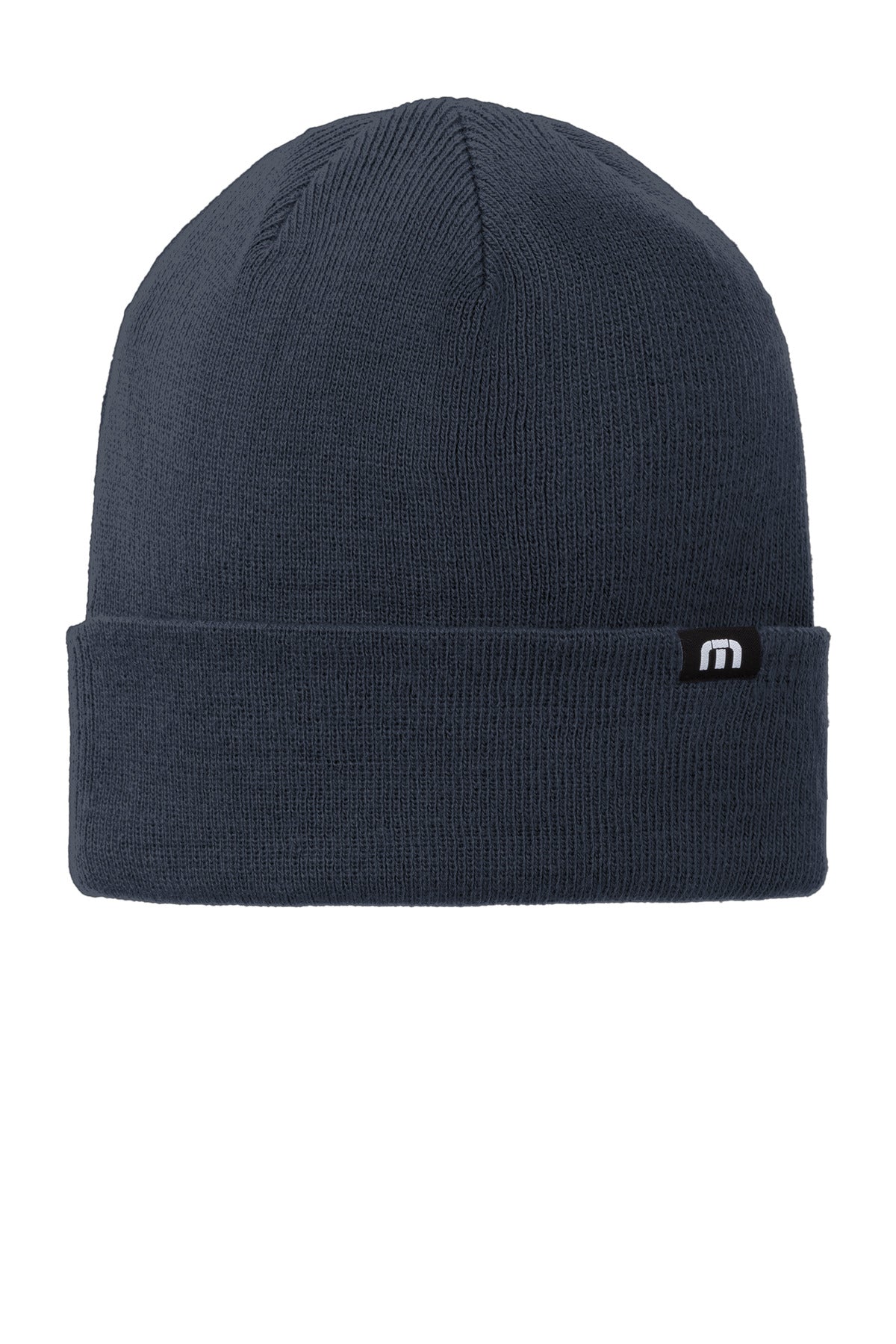 TravisMathew Solid Cuffed Beanie - Blue Nights - front