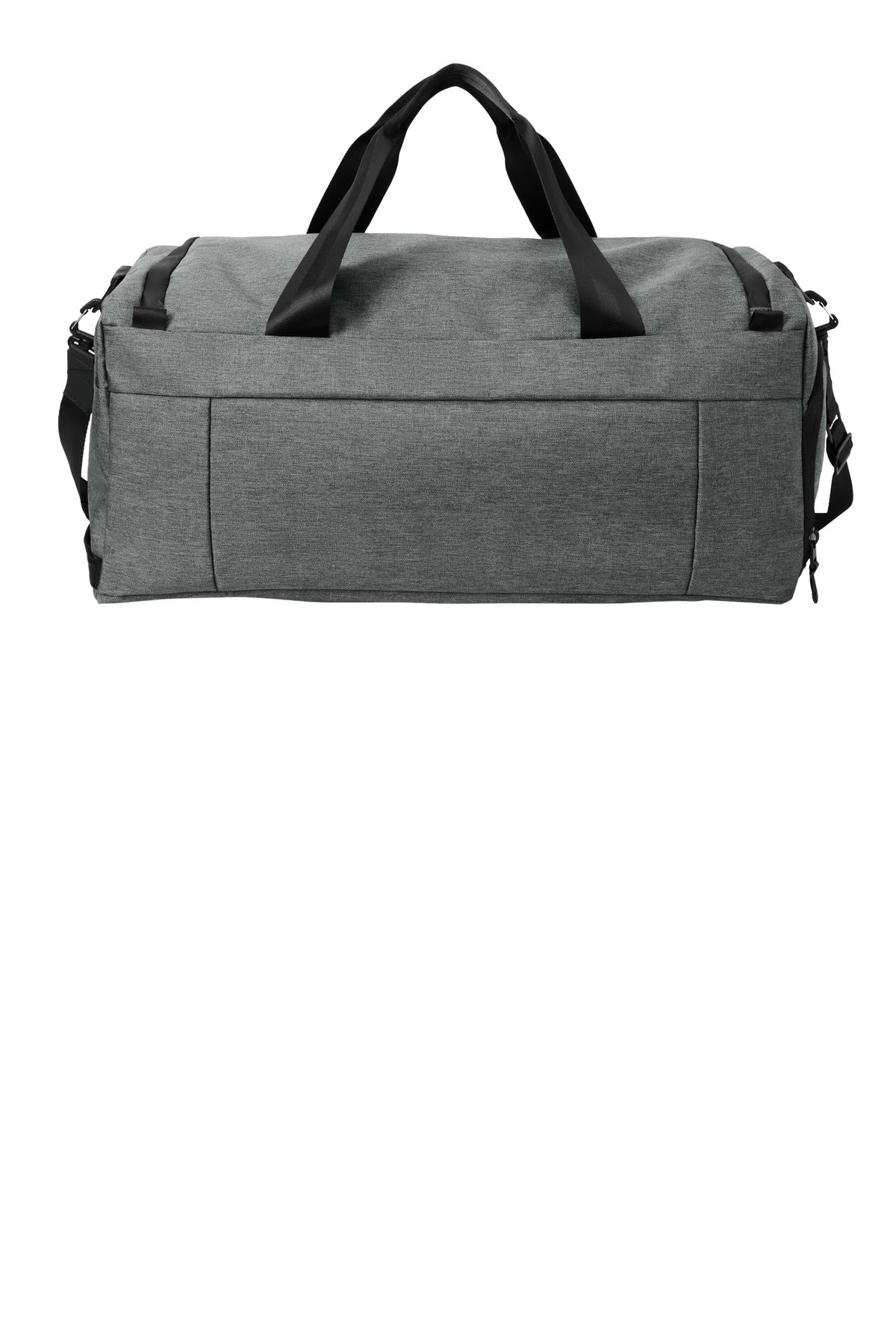 TravisMathew Duration Duffel - Graphite Heather - flat back