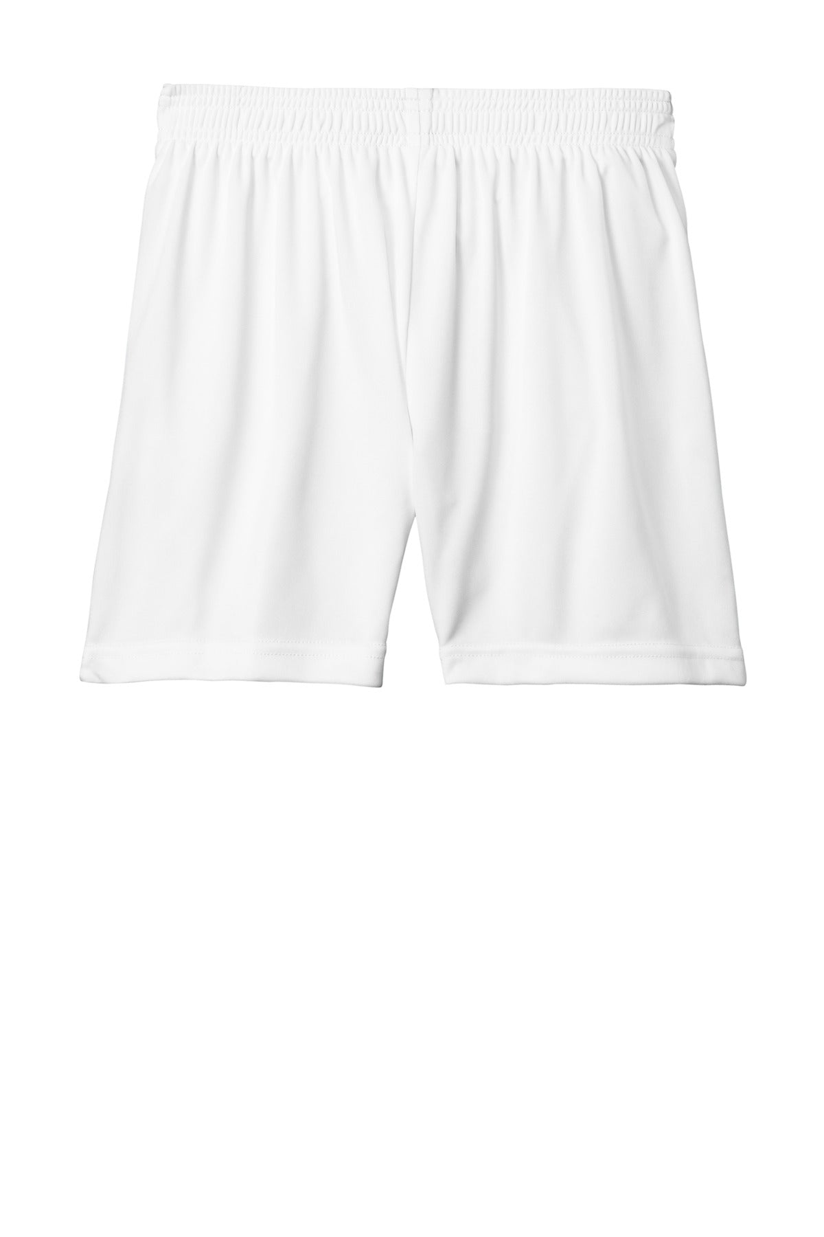 Sport-Tek Youth Competitor United 5 Short - White/ White - flat back