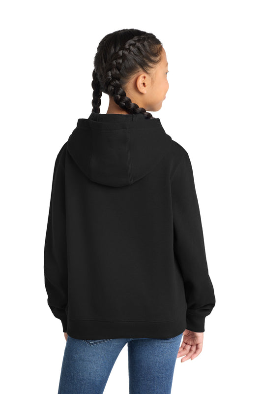 Sport-Tek Youth Pullover Hooded Sweatshirt - Black - back