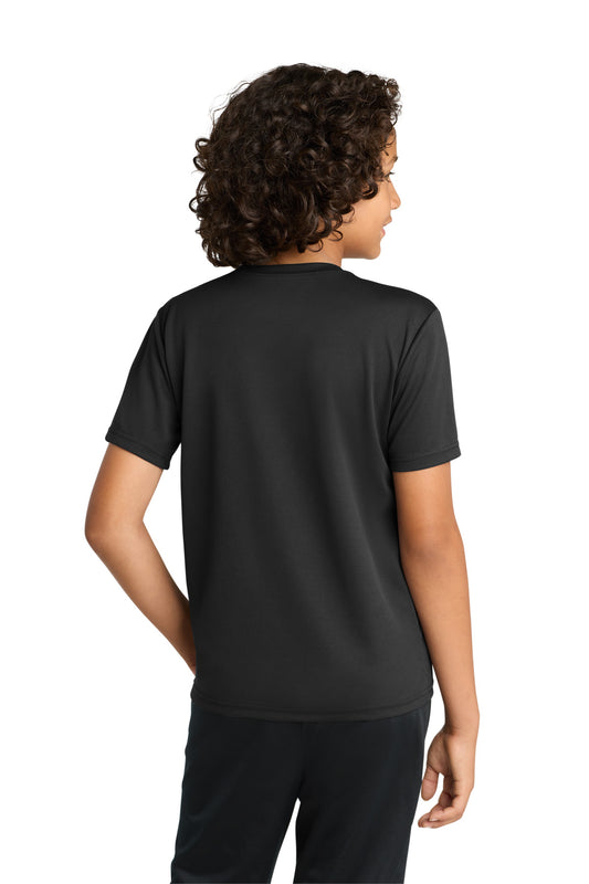 Sport-Tek Youth PosiCharge RacerMesh Tee - Black - back