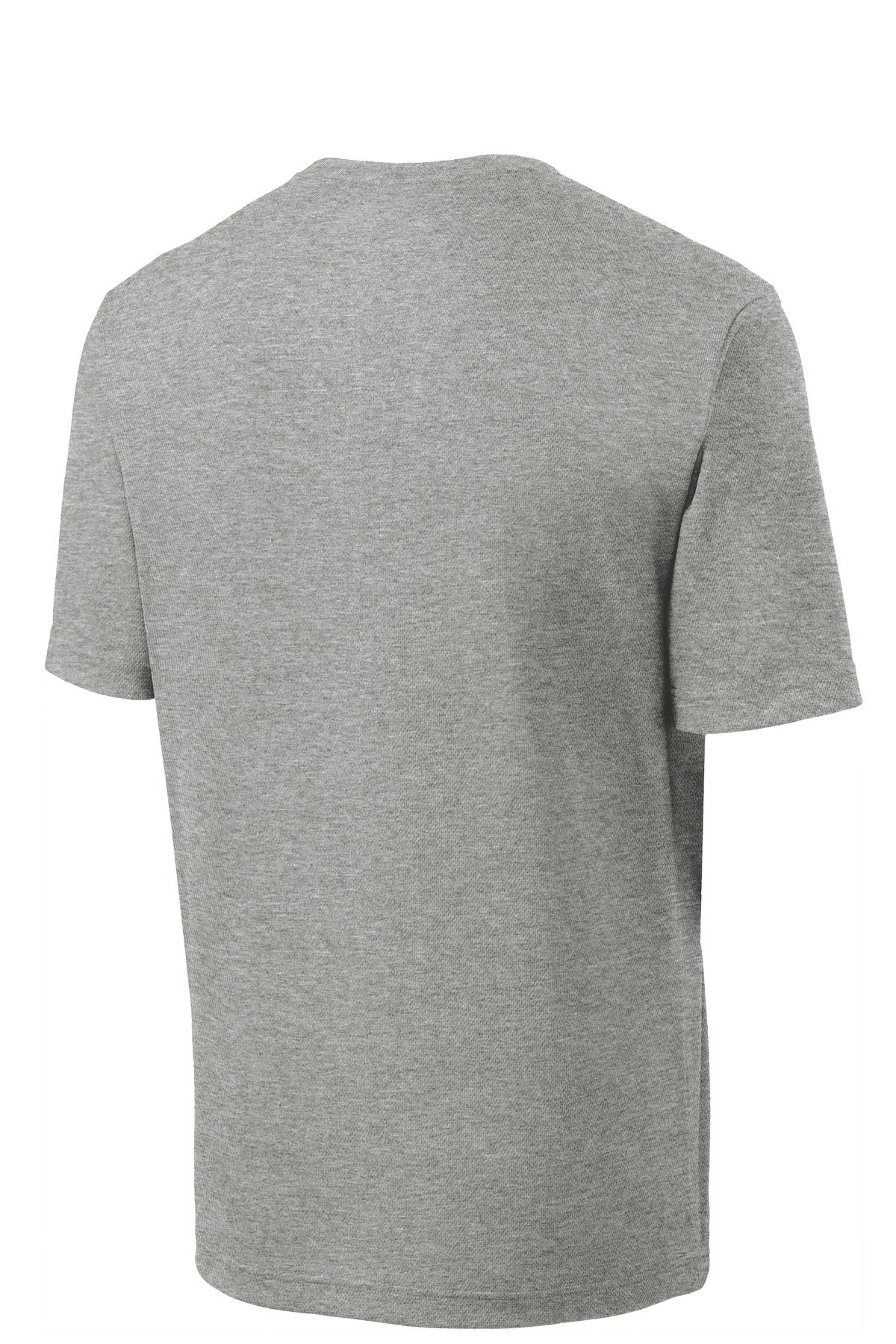 Sport-Tek Youth PosiCharge RacerMesh Tee - Grey Heather - flat back