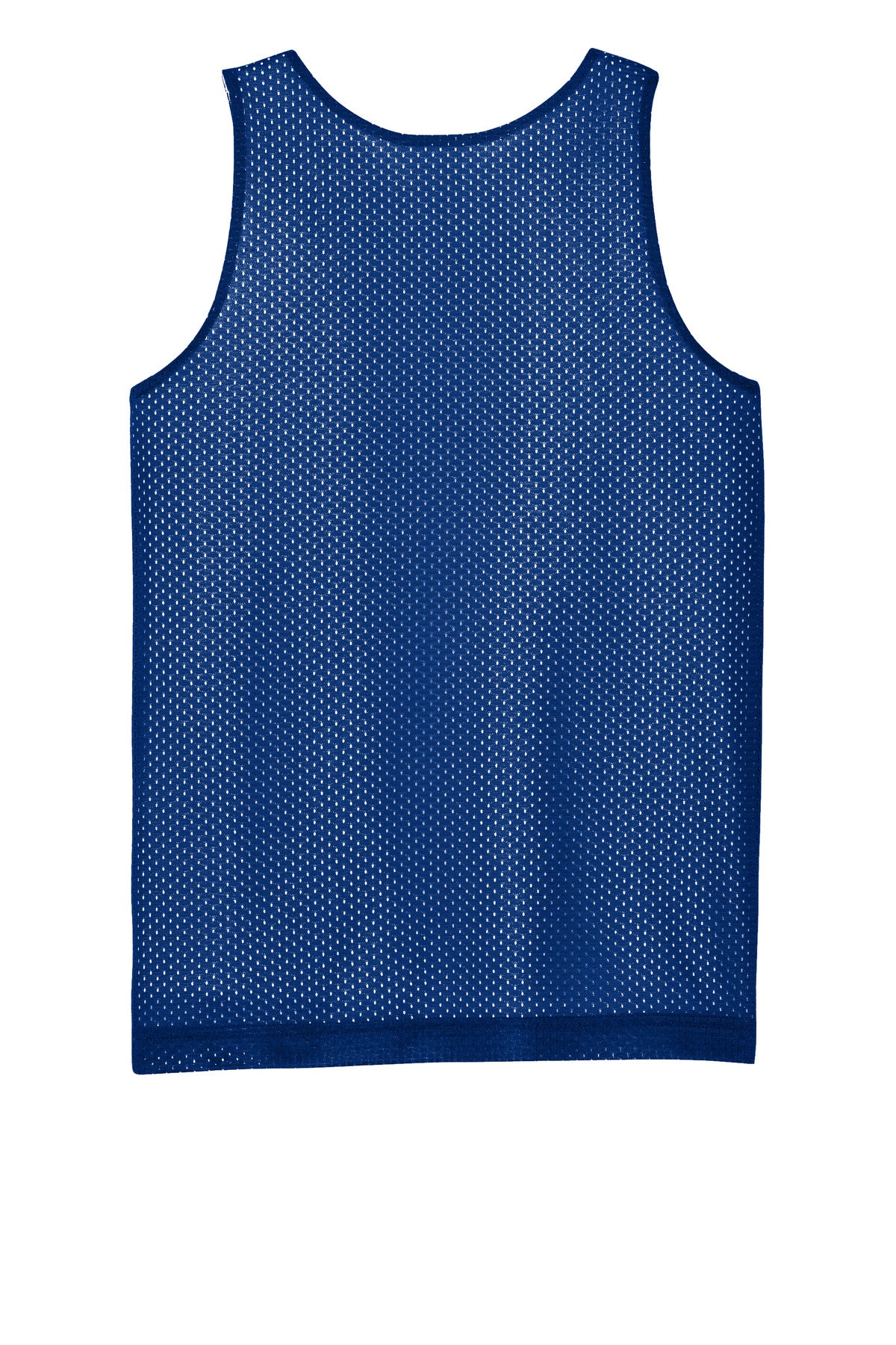 Sport-Tek Youth PosiCharge Reversible Mesh Tank - True Royal/ White - flat back