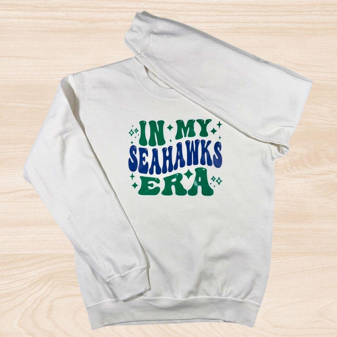 Seattle Seahawks Hoodie | "In My Seahawks Era" Sweatshirt | Football Fan Apparel | Game Day Hoodie | Seahawks Colors Sweatshirt