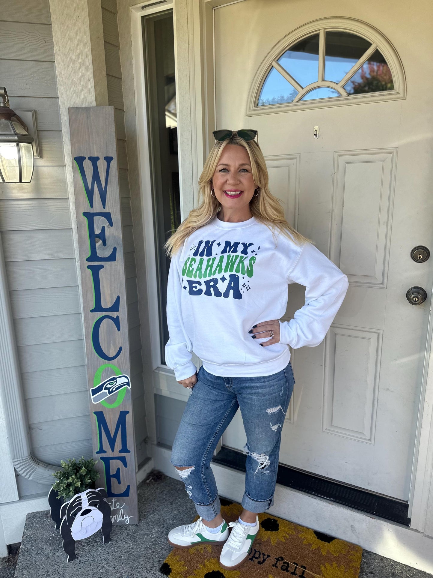 Seattle Seahawks Hoodie | "In My Seahawks Era" Sweatshirt | Football Fan Apparel | Game Day Hoodie | Seahawks Colors Sweatshirt