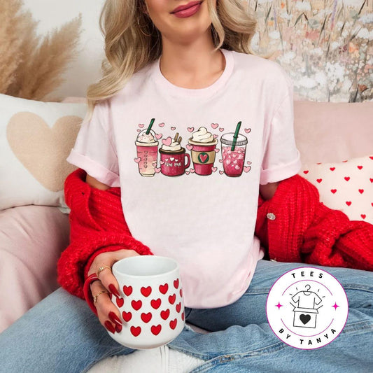 Valentine's Coffee Graphic Shirt