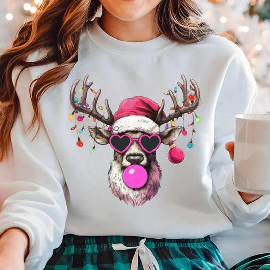 Cool Reindeer Christmas Lights Shirt