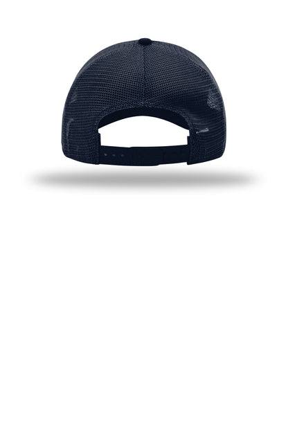 Richardson Garment Washed Trucker - Navy - flat back