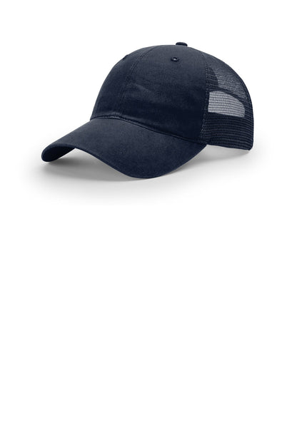 Richardson Garment Washed Trucker - Navy - front