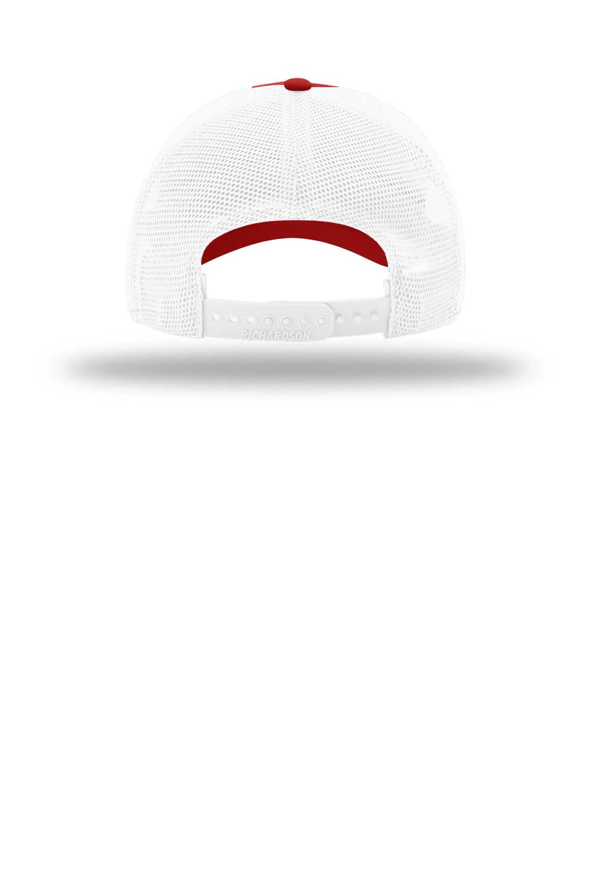 Richardson Garment Washed Trucker - Red/ White - flat back