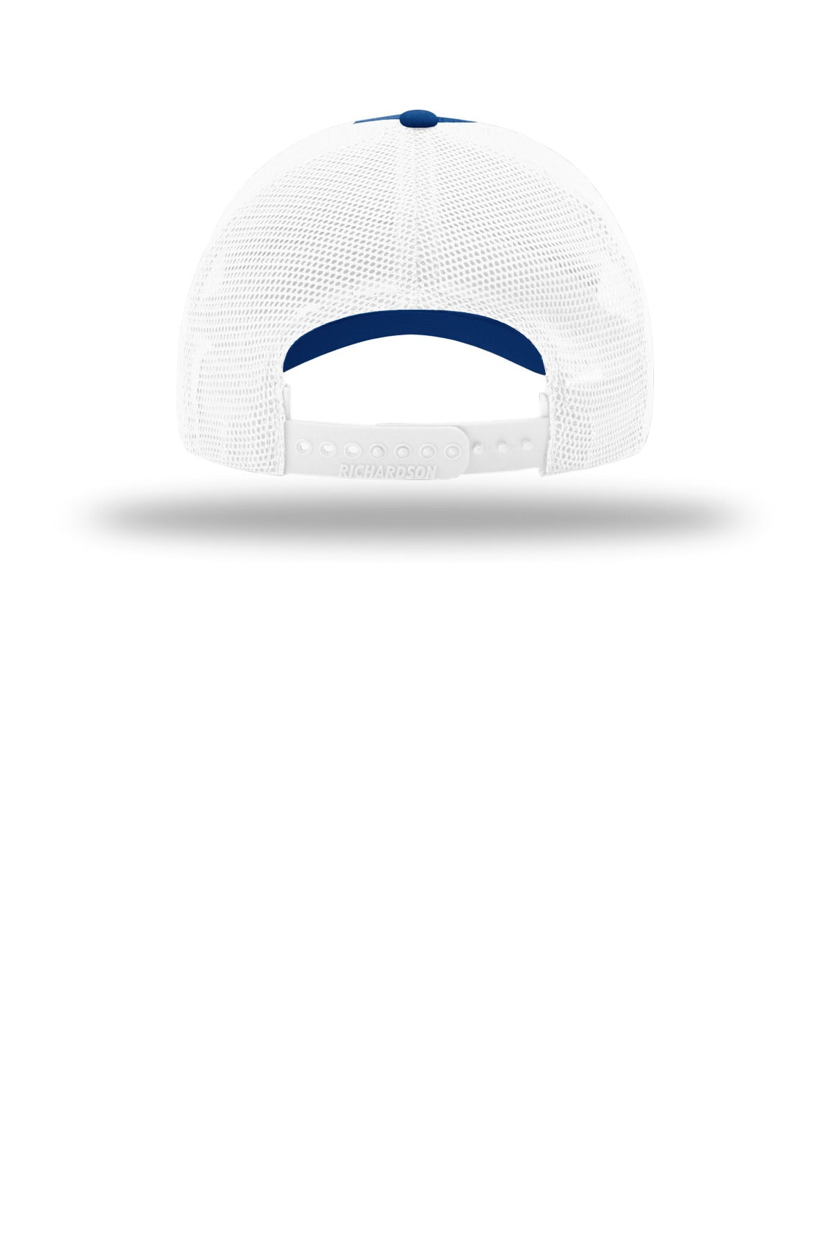 Richardson Garment Washed Trucker - Royal/ White - flat back