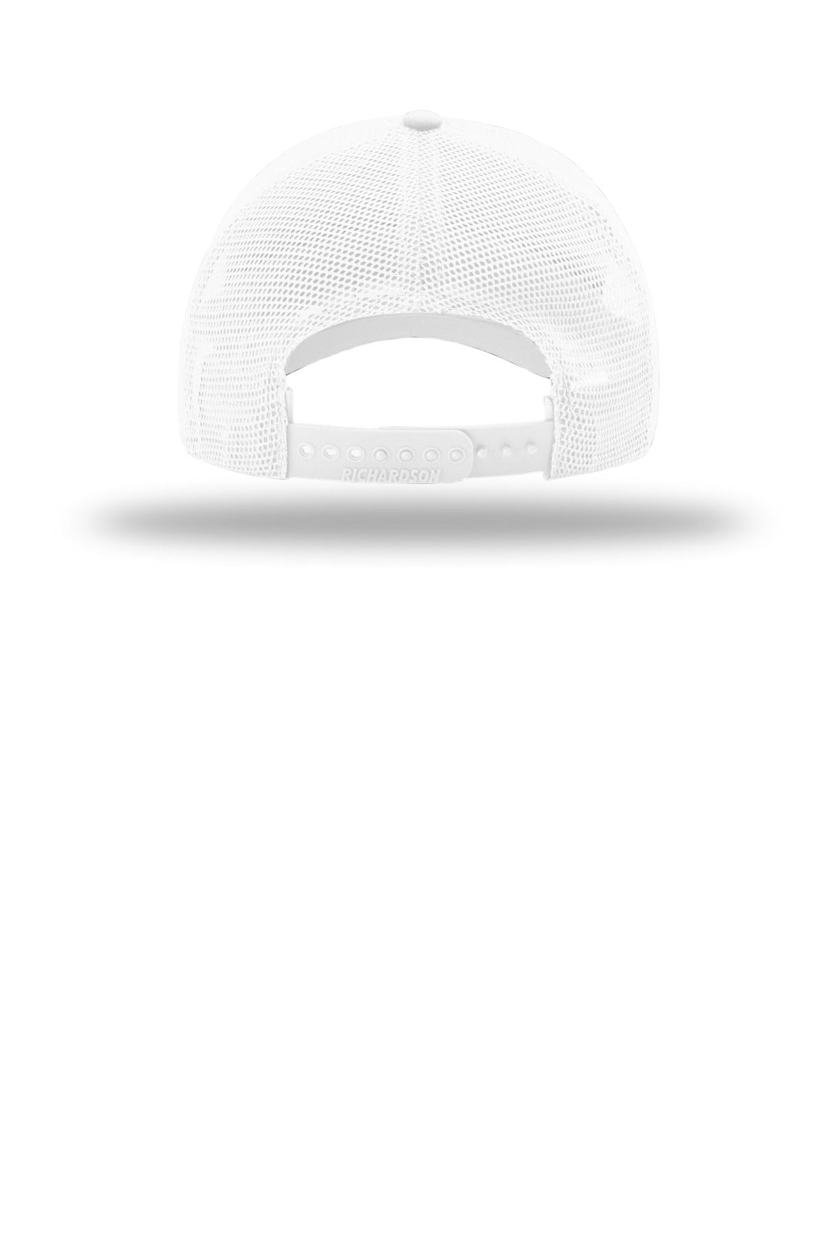 Richardson Garment Washed Trucker - White - flat back