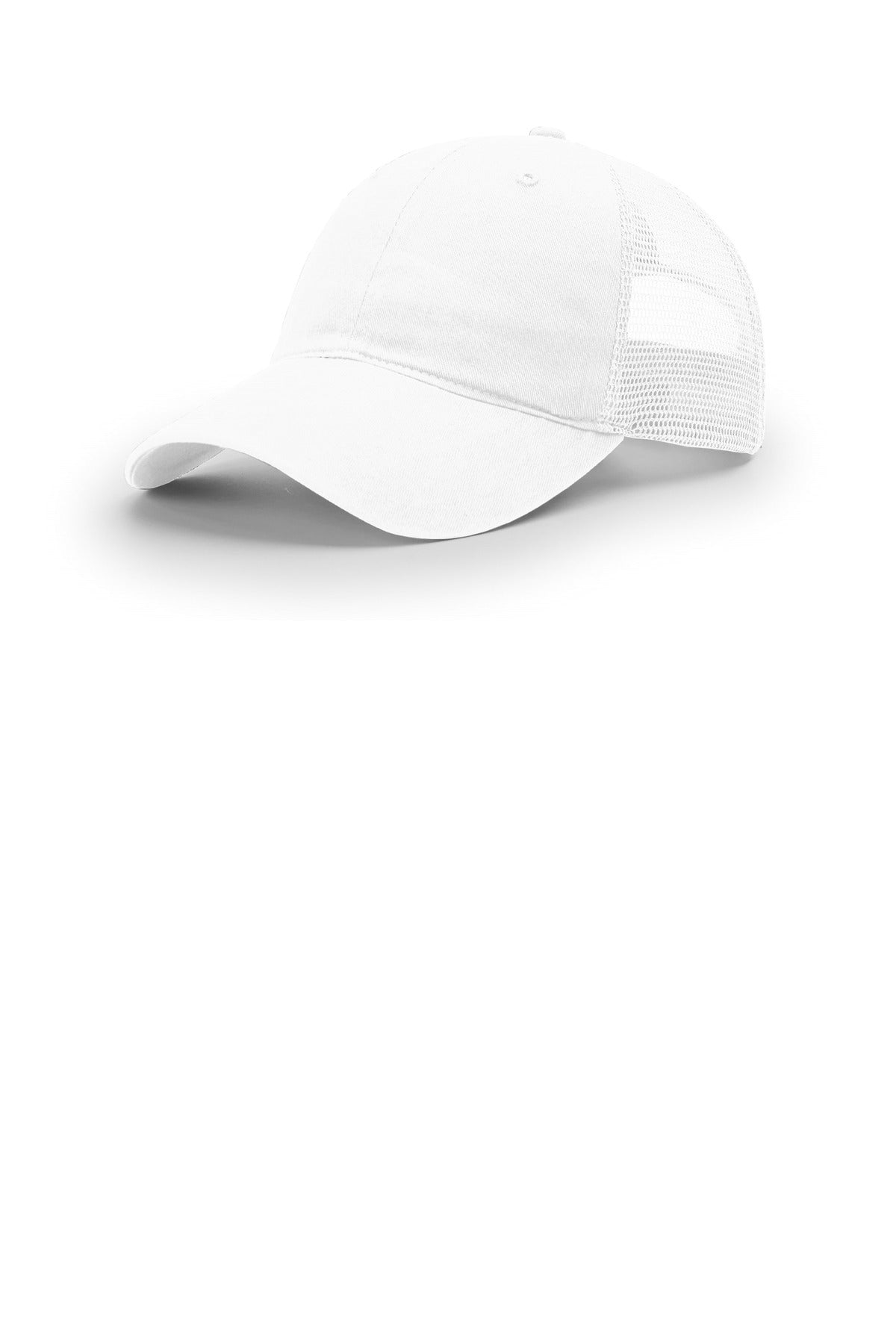 Richardson Garment Washed Trucker - White - front