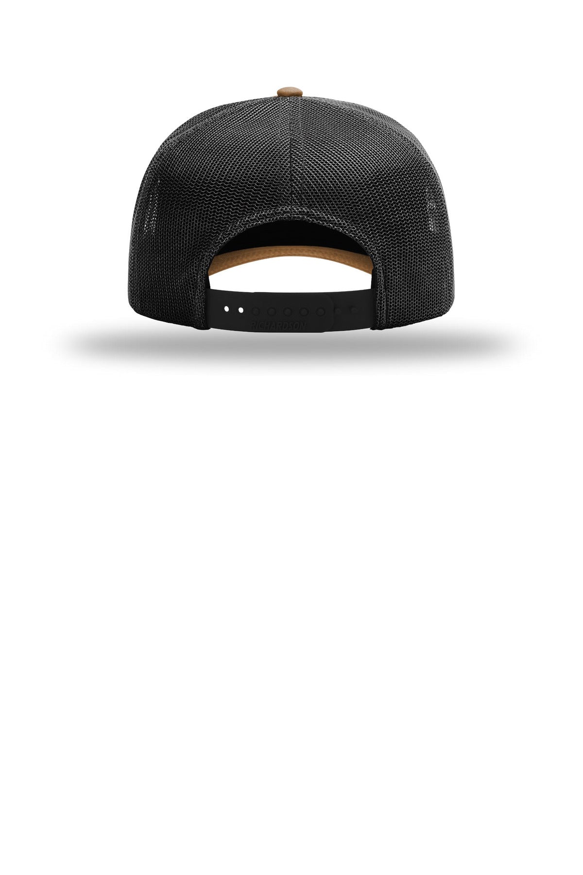 Richardson Five-Panel Champ Trucker - Caramel/ Black - flat back