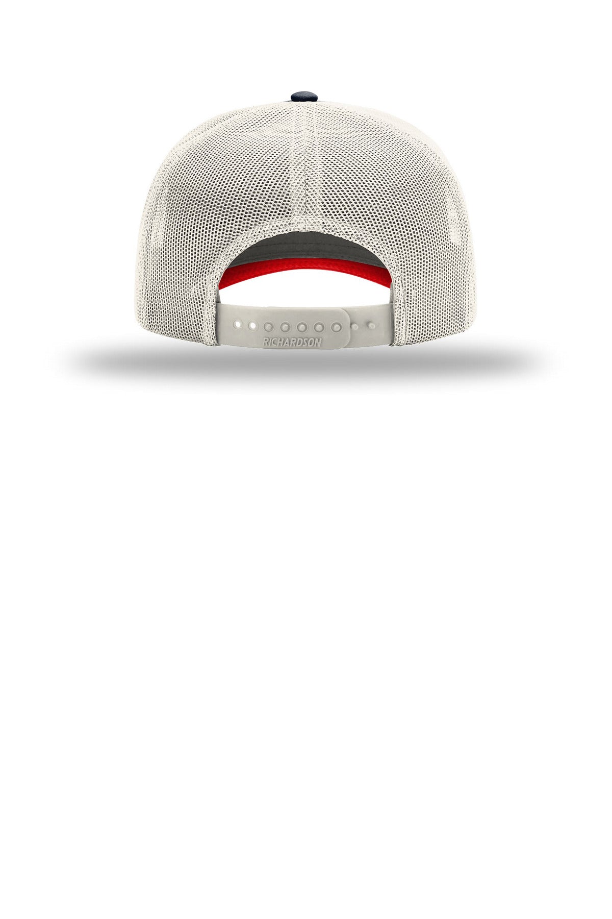 Richardson Five-Panel Champ Trucker - Navy/ Birch/ Red - flat back