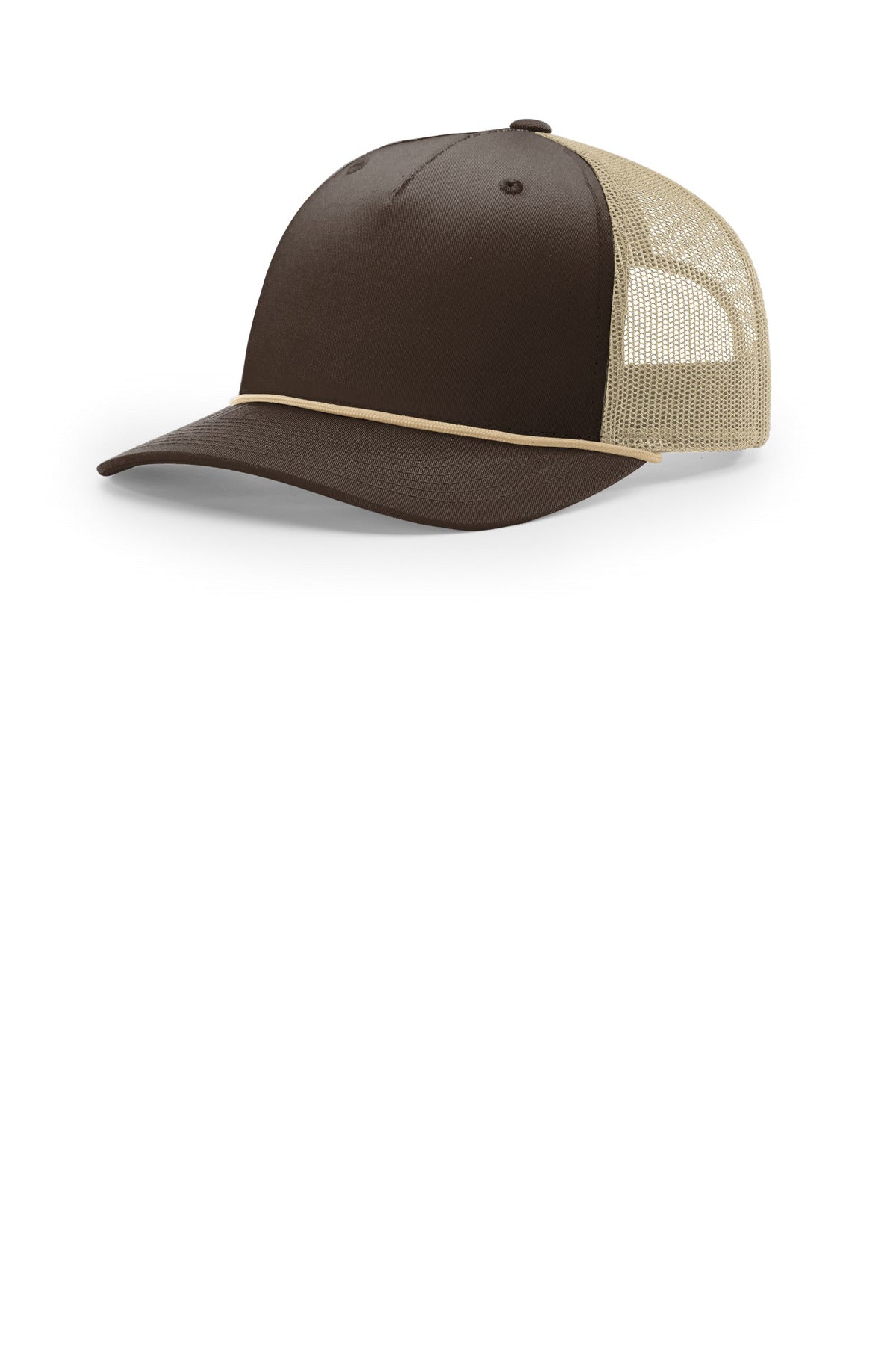 Richardson Five-Panel with Rope - Brown/ Khaki/ Khaki - front