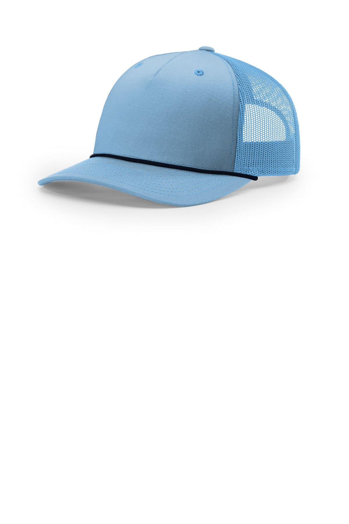 Richardson Five-Panel with Rope - Columbia Blue/ Navy - front