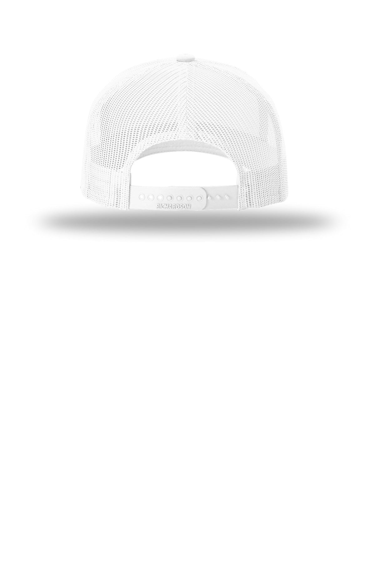 Richardson Five-Panel with Rope - White/ Navy - flat back