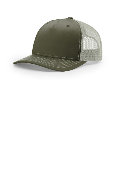 Richardson Five-Panel Trucker - Beetle/ Quarry - front