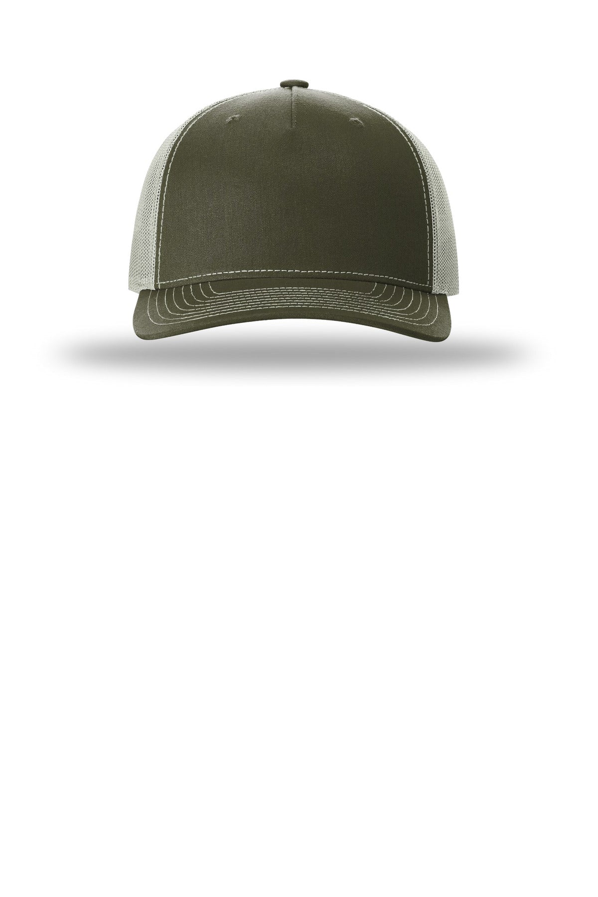 Richardson Five-Panel Trucker - Beetle/ Quarry - flat front