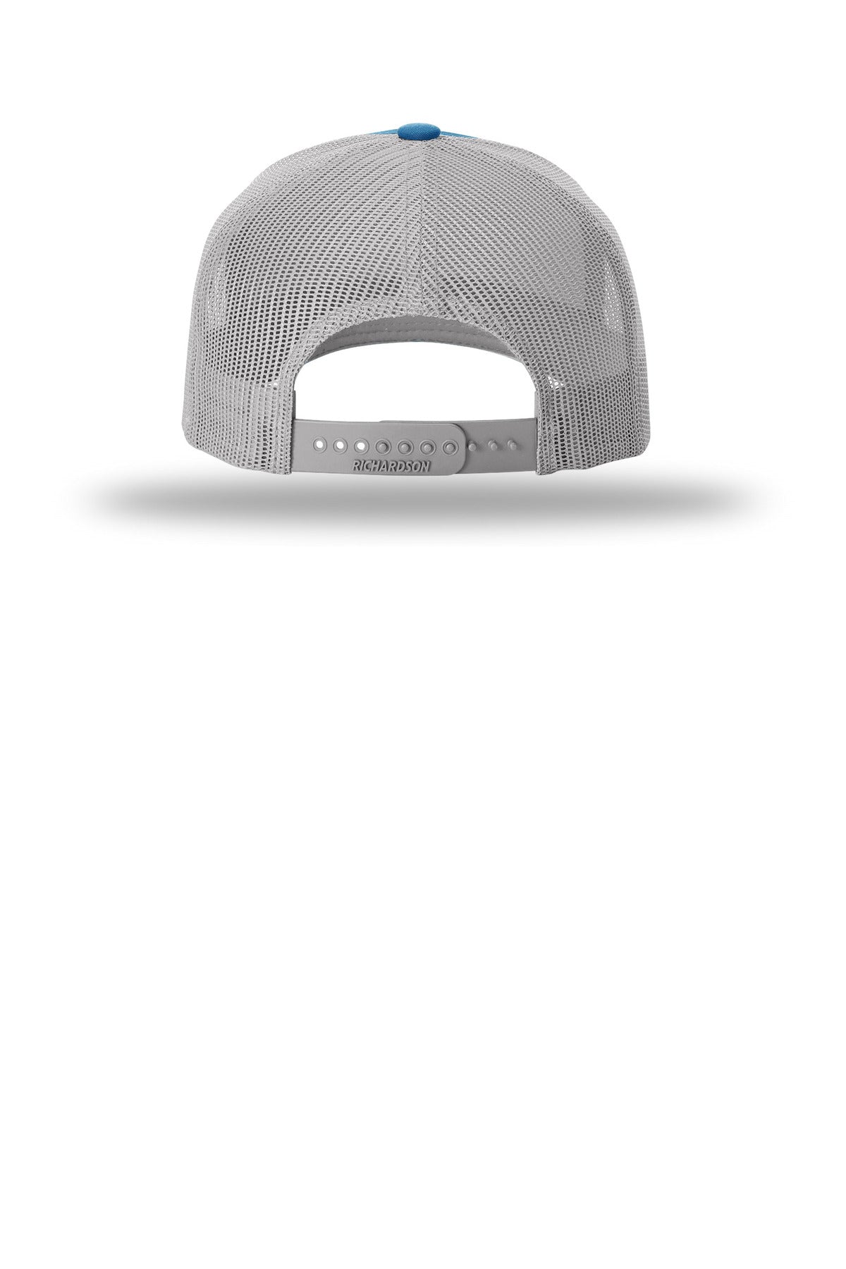 Richardson Five-Panel Trucker - Cobalt Blue/ Grey - flat back