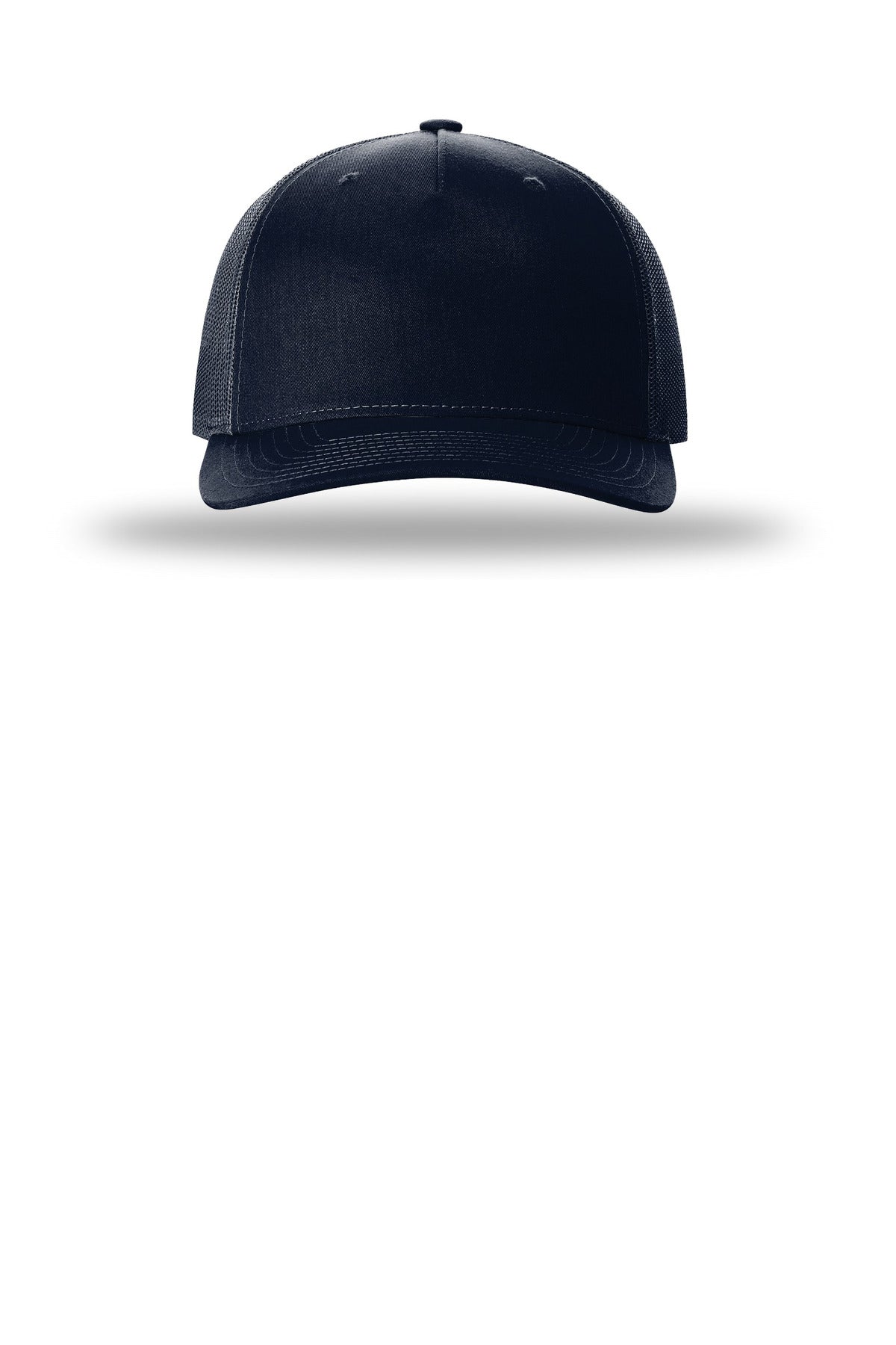 Richardson Five-Panel Trucker - Navy - flat front