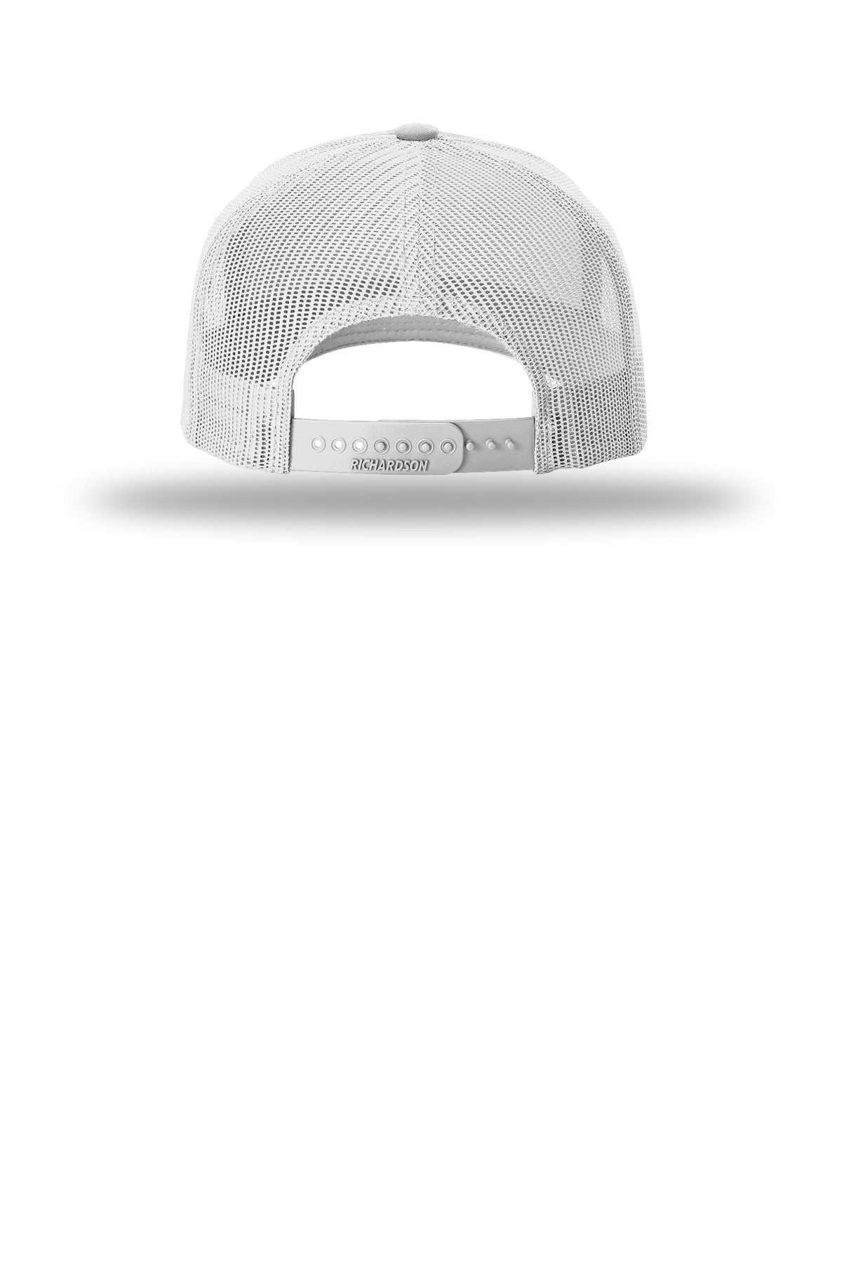 Richardson Printed Five-Panel Trucker - Mossy Oak Elements Bonefish/ Light Grey - flat back