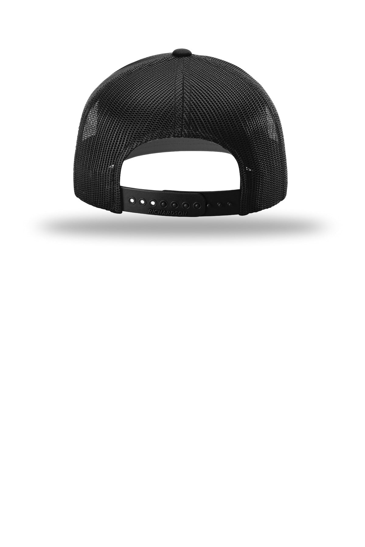 Richardson 112+ R-Flex Adjustable Trucker - Black - flat back