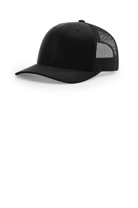 Richardson 112+ R-Flex Adjustable Trucker - Black - front