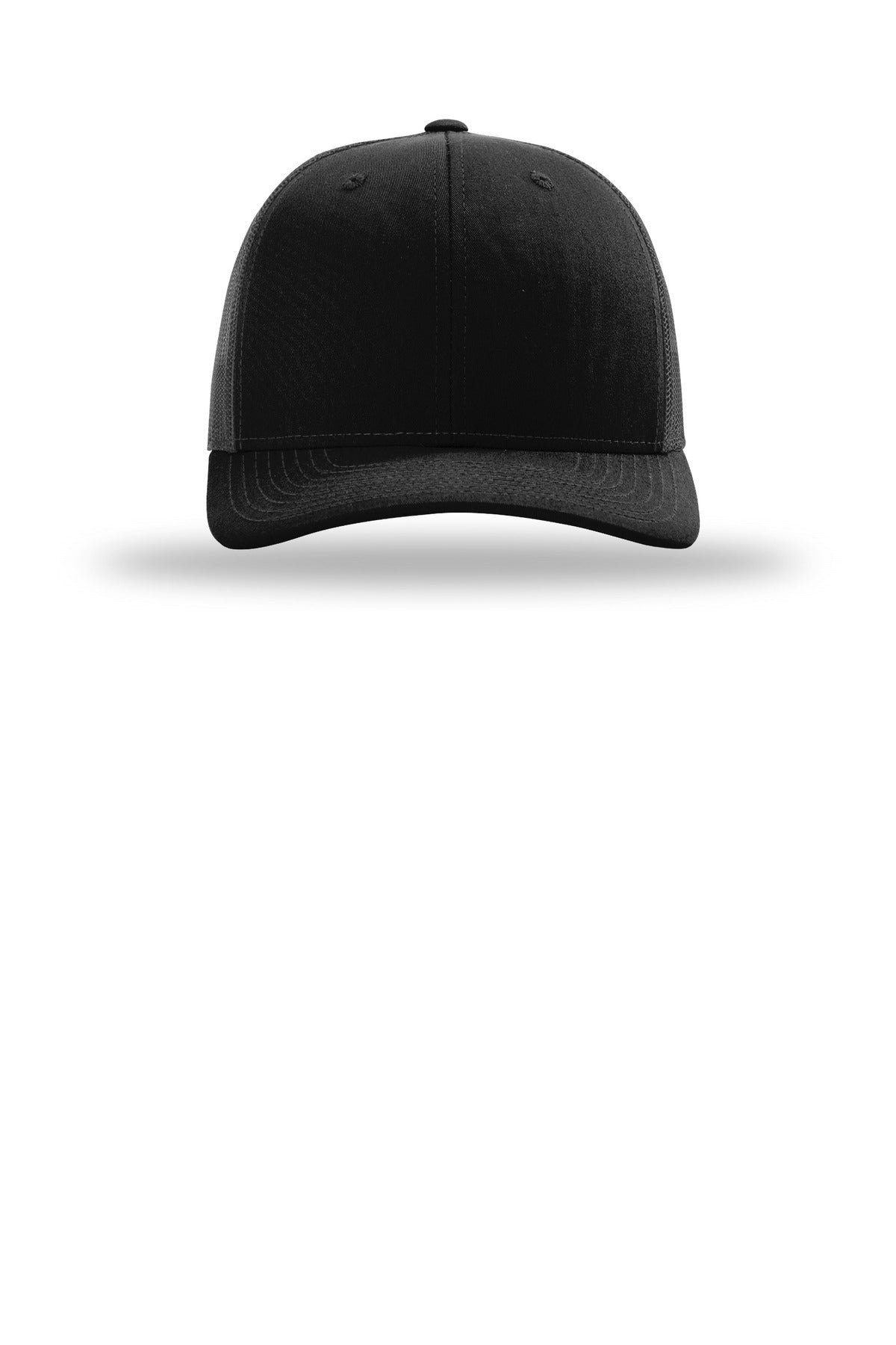 Richardson 112+ R-Flex Adjustable Trucker - Black/ Graphite - flat front