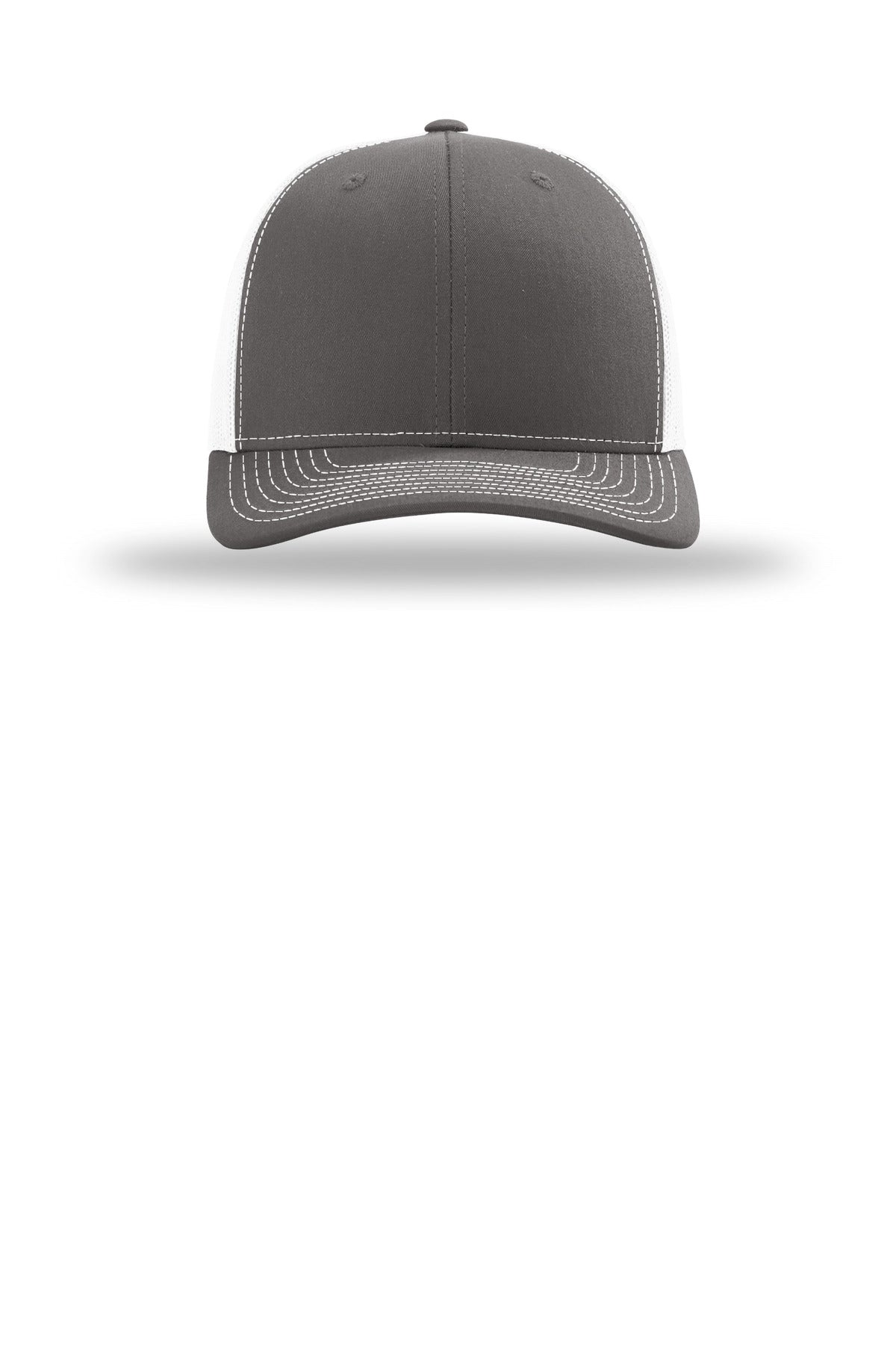 Richardson 112+ R-Flex Adjustable Trucker - Charcoal/ White - flat front