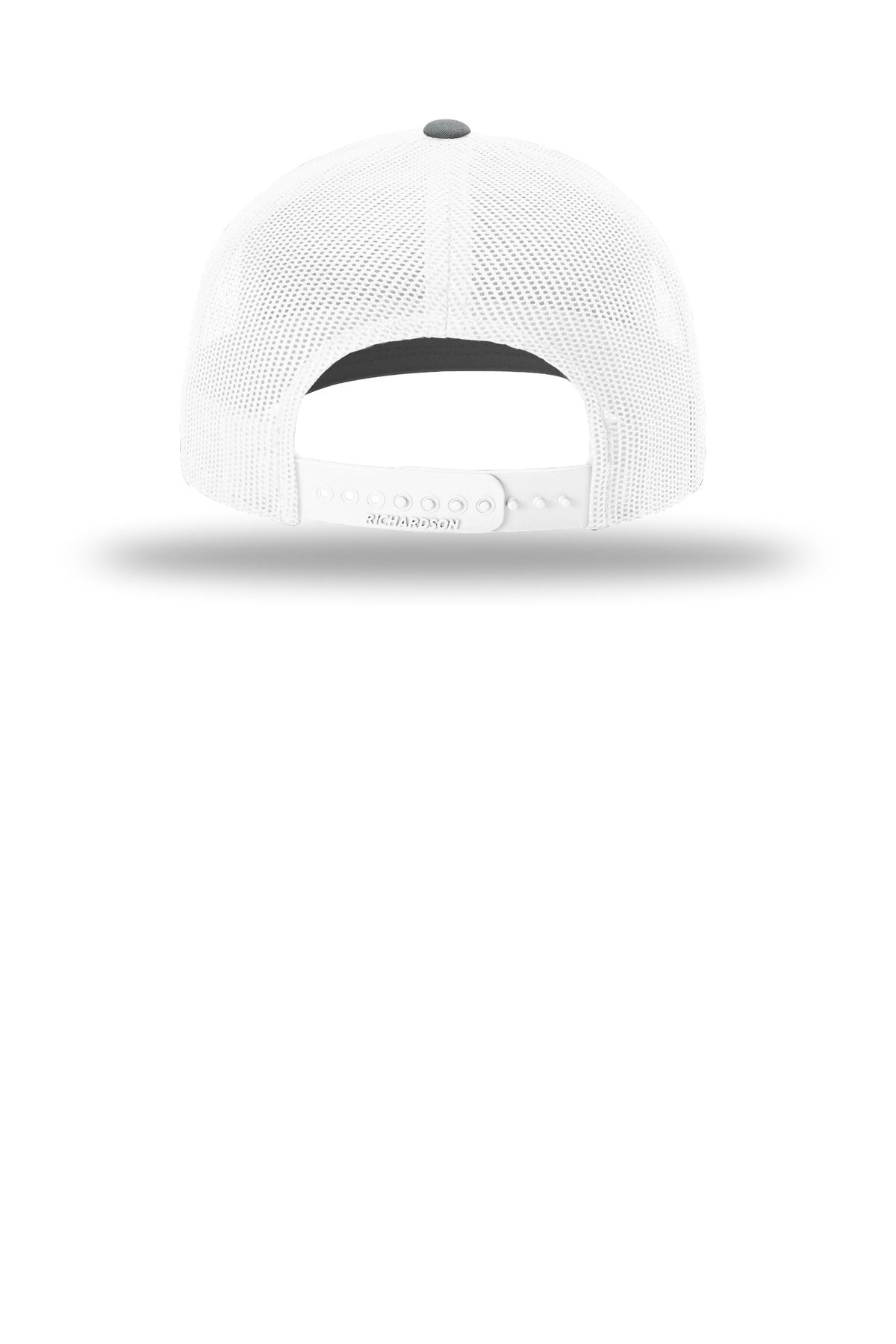 Richardson 112+ R-Flex Adjustable Trucker - Heather Grey/ White - flat back