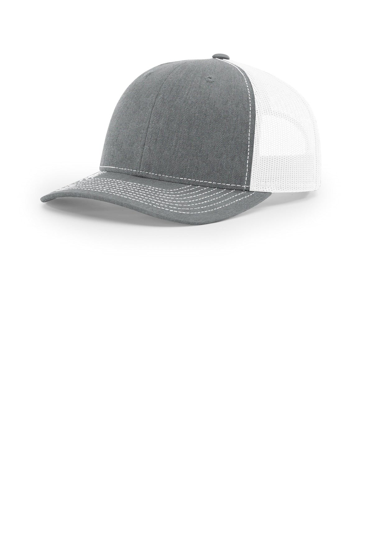 Richardson 112+ R-Flex Adjustable Trucker - Heather Grey/ White - front