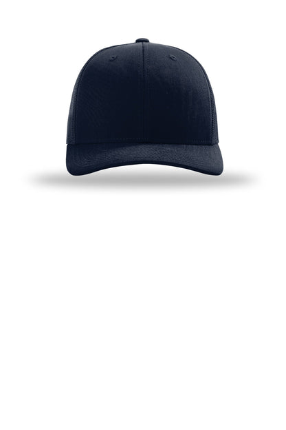 Richardson 112+ R-Flex Adjustable Trucker - Navy - flat front