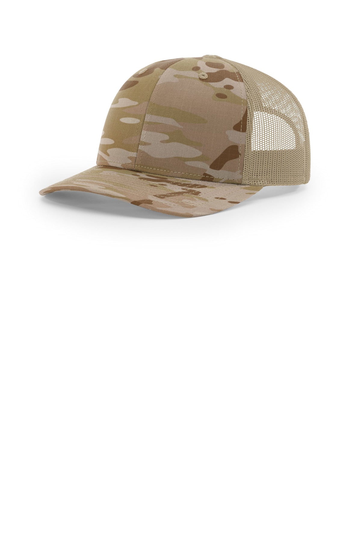Richardson Printed Tactical Trucker - Multicam Arid/ Tan - front