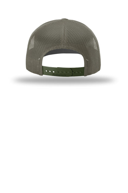 Richardson Printed Tactical Trucker - Multicam Tropic/ Loden - flat back