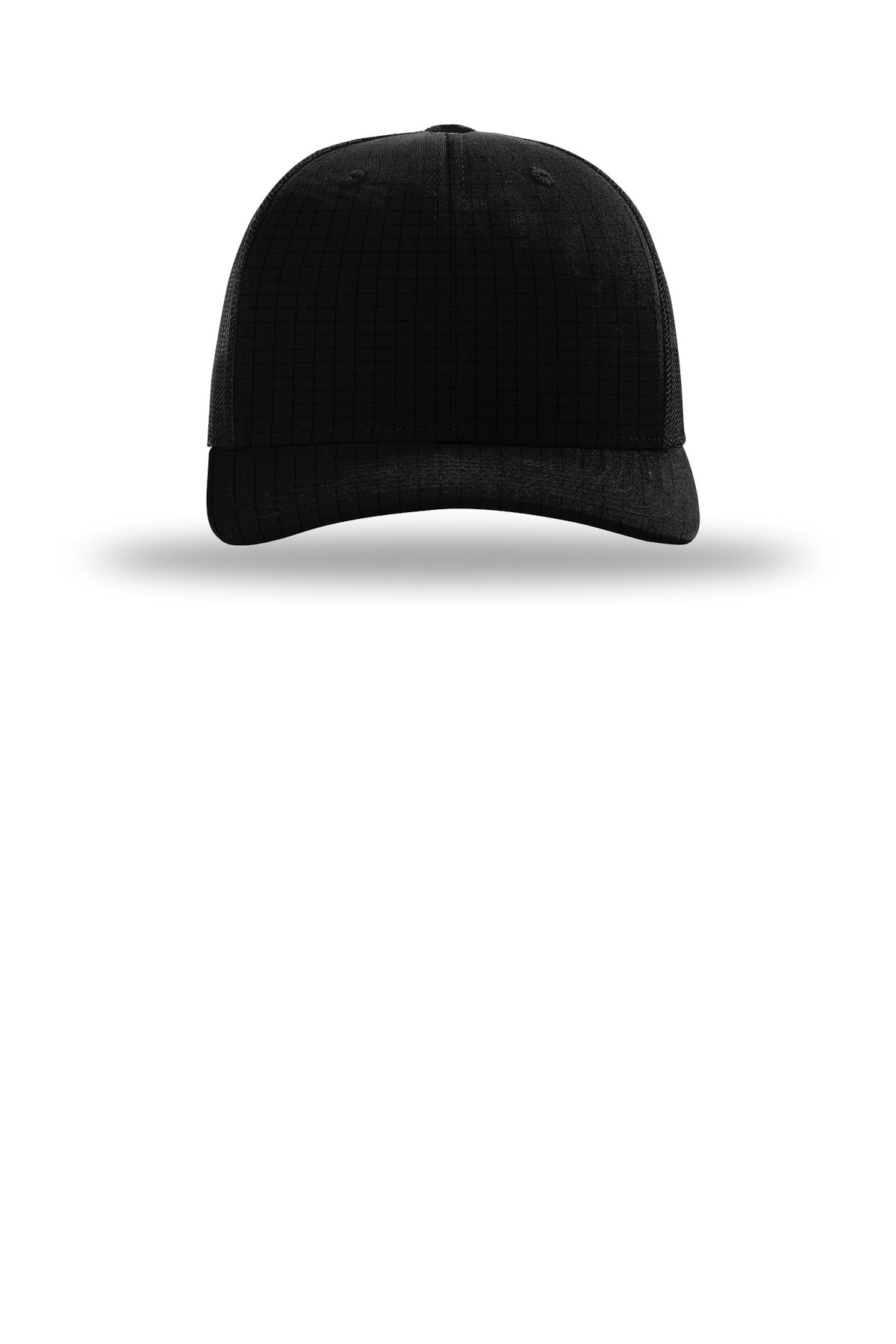 Richardson Tactical Trucker - Black - flat front