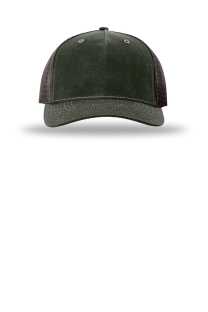 Richardson Hawthorne - Dark Olive/ Coffee - flat front