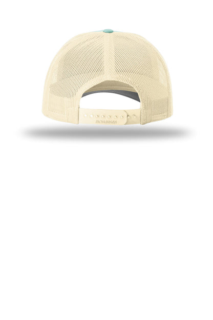 Richardson Low Pro Trucker - Aruba Blue/ Birch - back