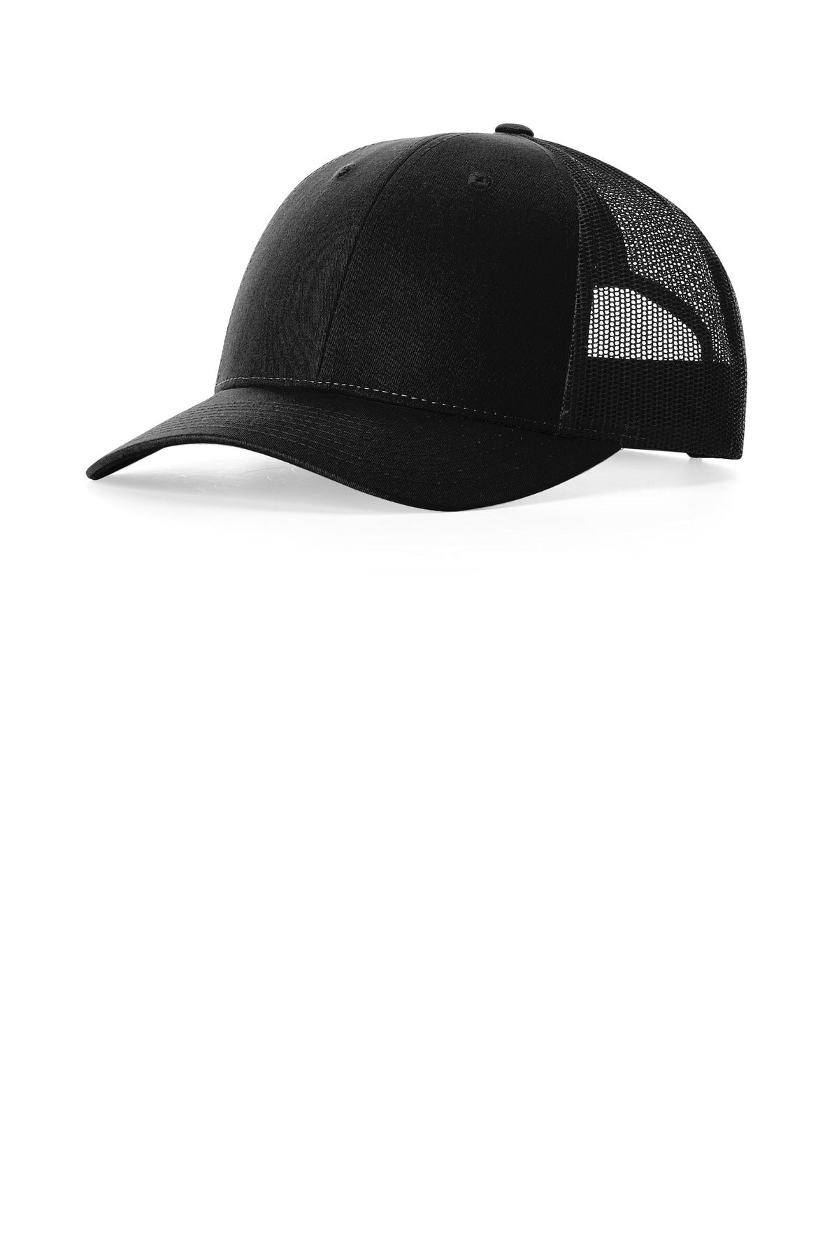 Richardson Low Pro Trucker - Black - front