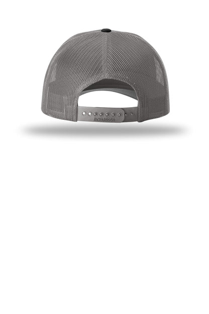 Richardson Low Pro Trucker - Black/ Charcoal - back