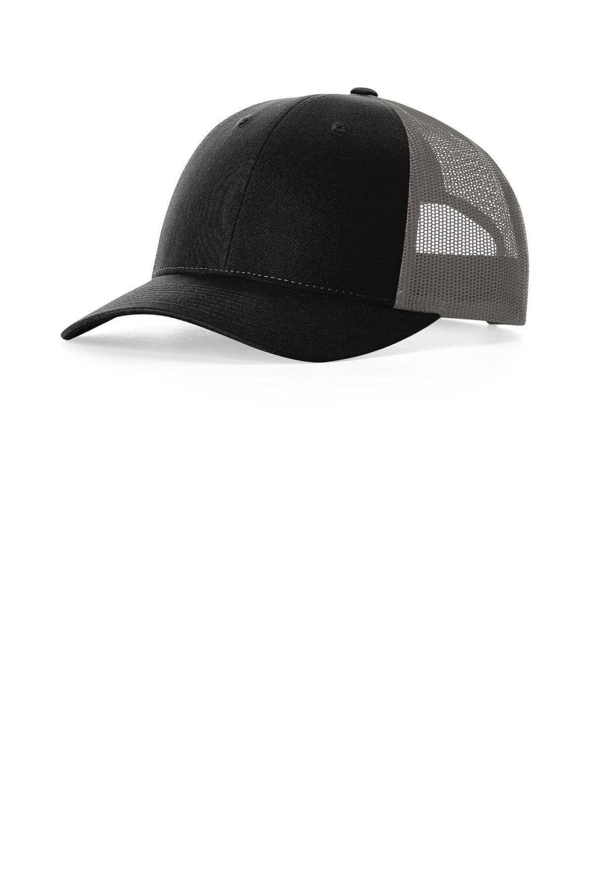 Richardson Low Pro Trucker - Black/ Charcoal - front