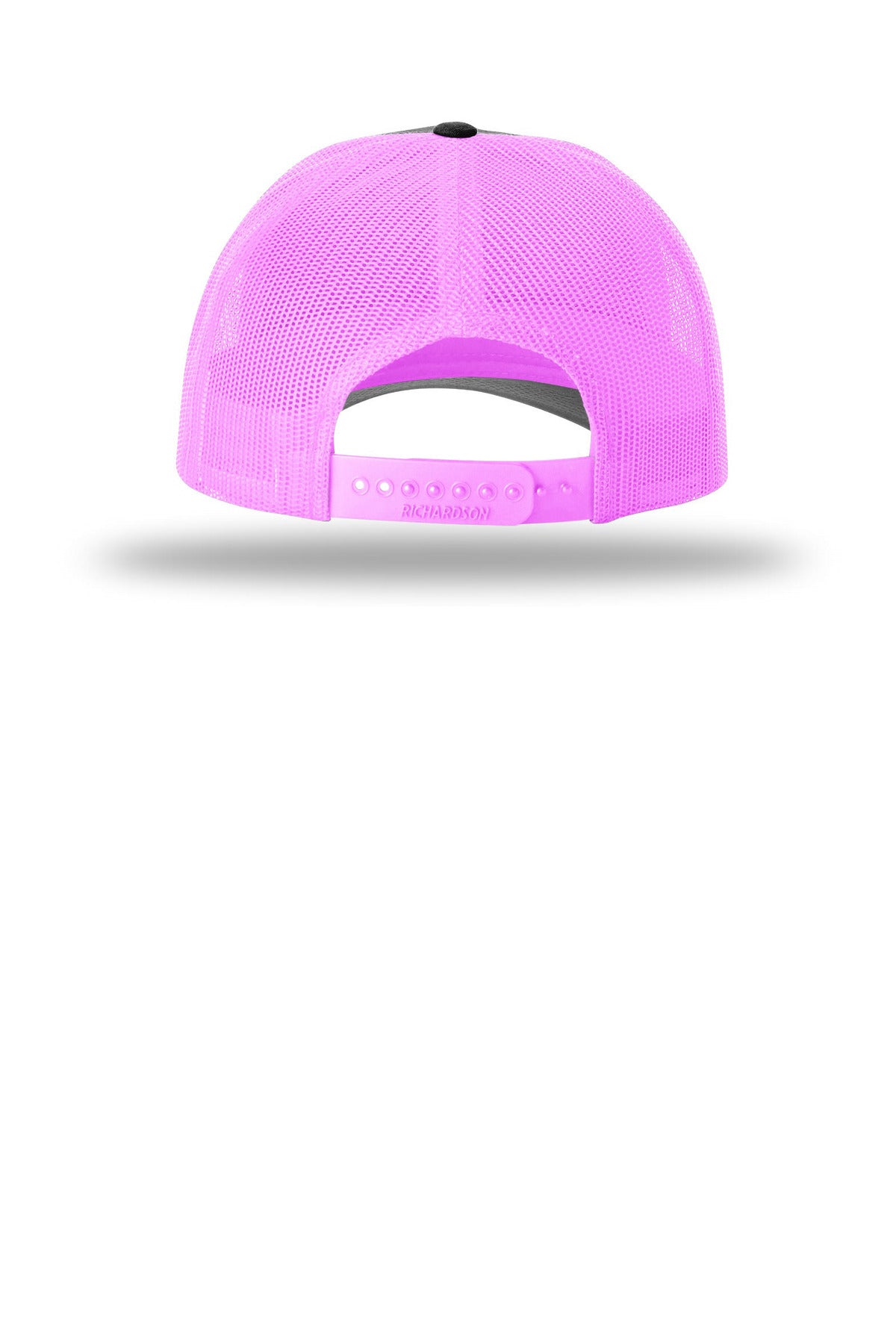 Richardson Low Pro Trucker - Black/ Neon Pink - back