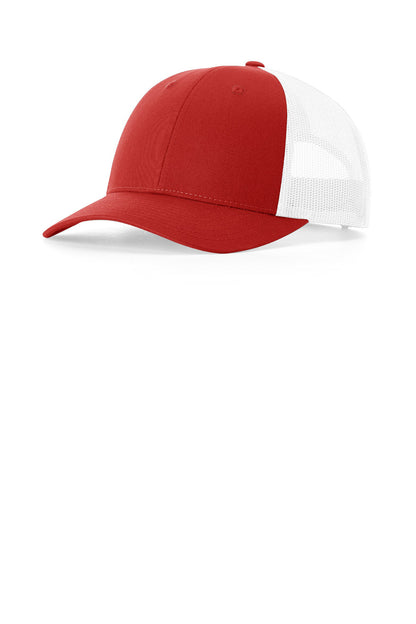 Richardson Low Pro Trucker - Red/ White - front